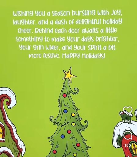 12 Day Advent Calendar - You're a Mean One Mr. G