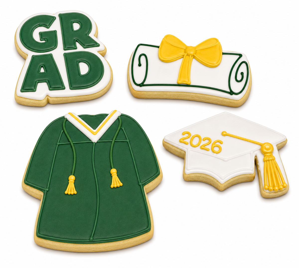Grad 2026 cookies - Set of 4